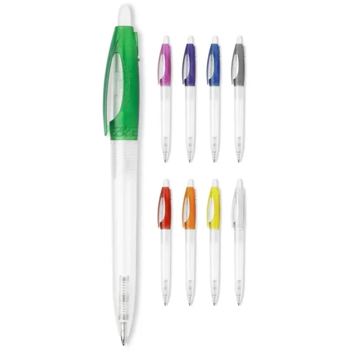 Ball pen Bio-S! Clear transparent - LT87549 (gadzety reklamowe)